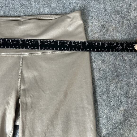 Athleta Elation Shimmer Tight Womens Small Sandbar Taupe Athleisure - Picture 5 of 9